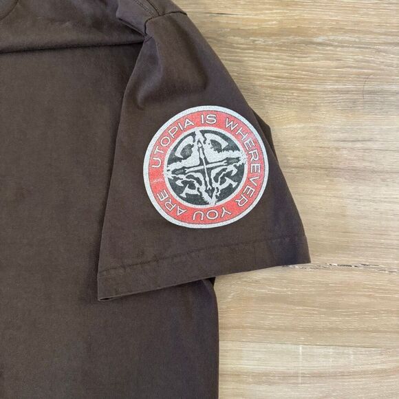 Travis Scott Official Brown Utopia Tour Shirt Size XL VIP Exclusive Merchandise - Picture 3 of 7